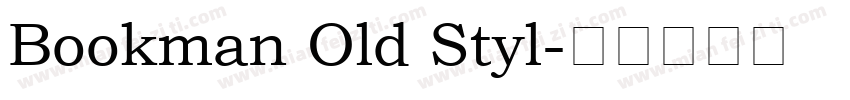 Bookman Old Styl字体转换